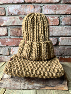 Czapka + komin BIG WOOL (zestaw)